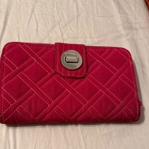 Vera Bradley Fuchsia Quilted Wallet